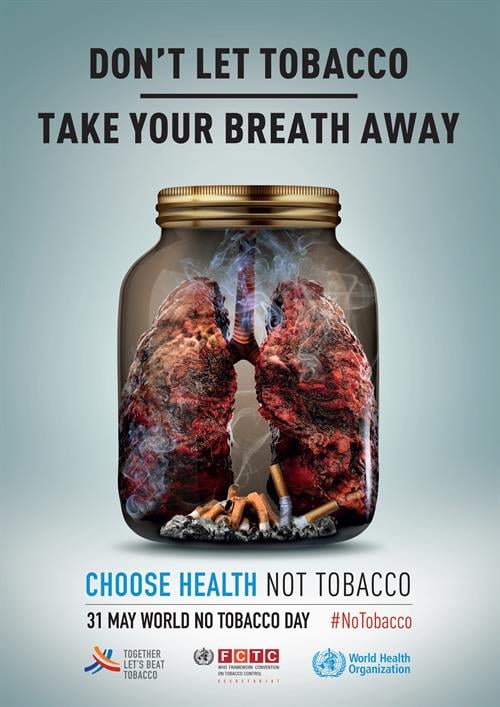World No Tobacco Day poster Click to download world no tobacco day poster
